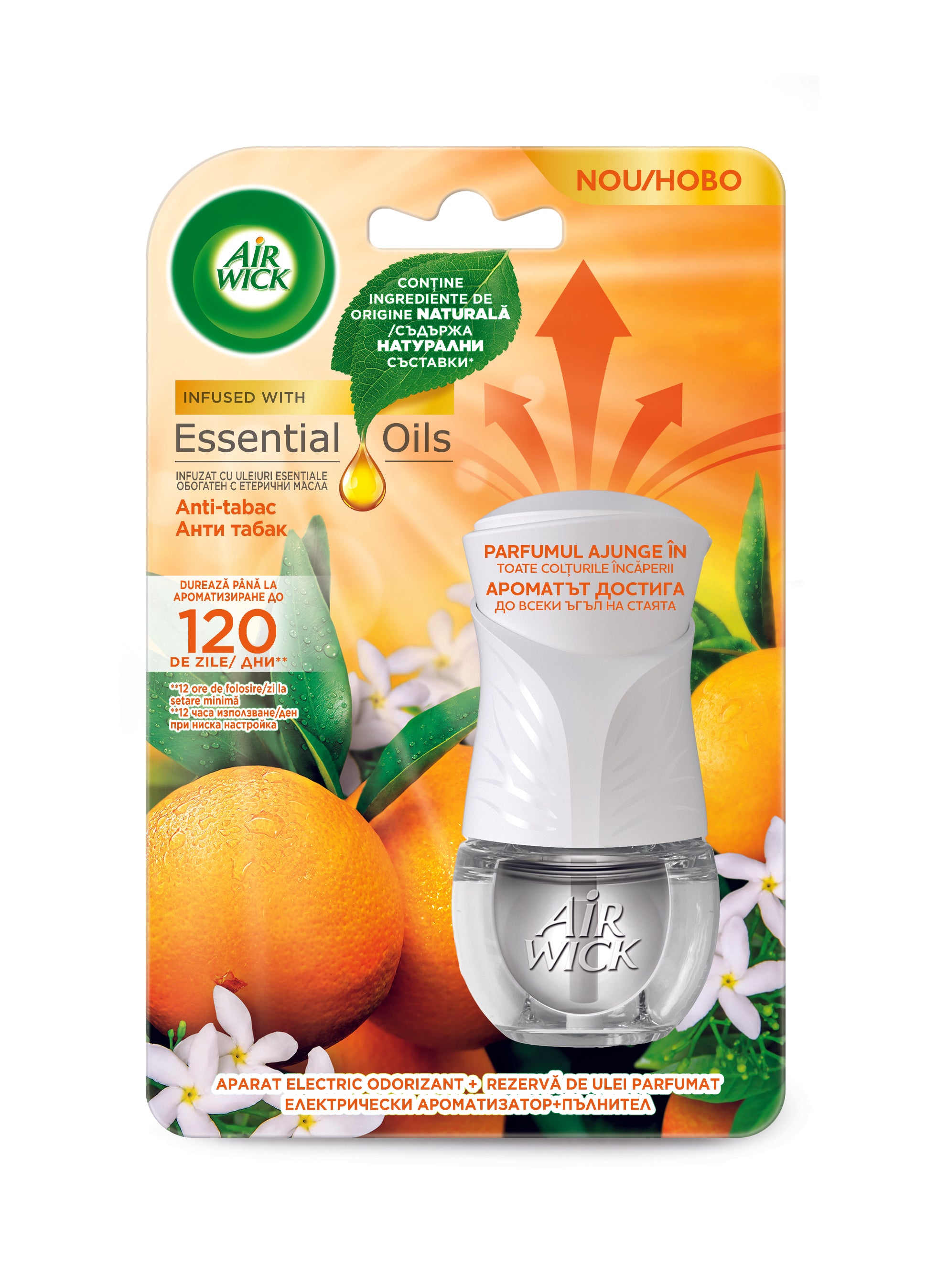 Air Wick odorizant electric de camera Anti-tabac 19 ml