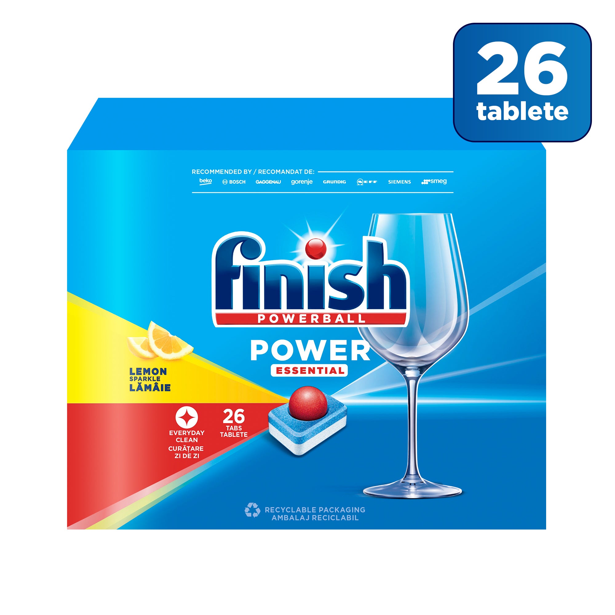 Finish Power Essential detergent tablete pentru masina de spalat vase