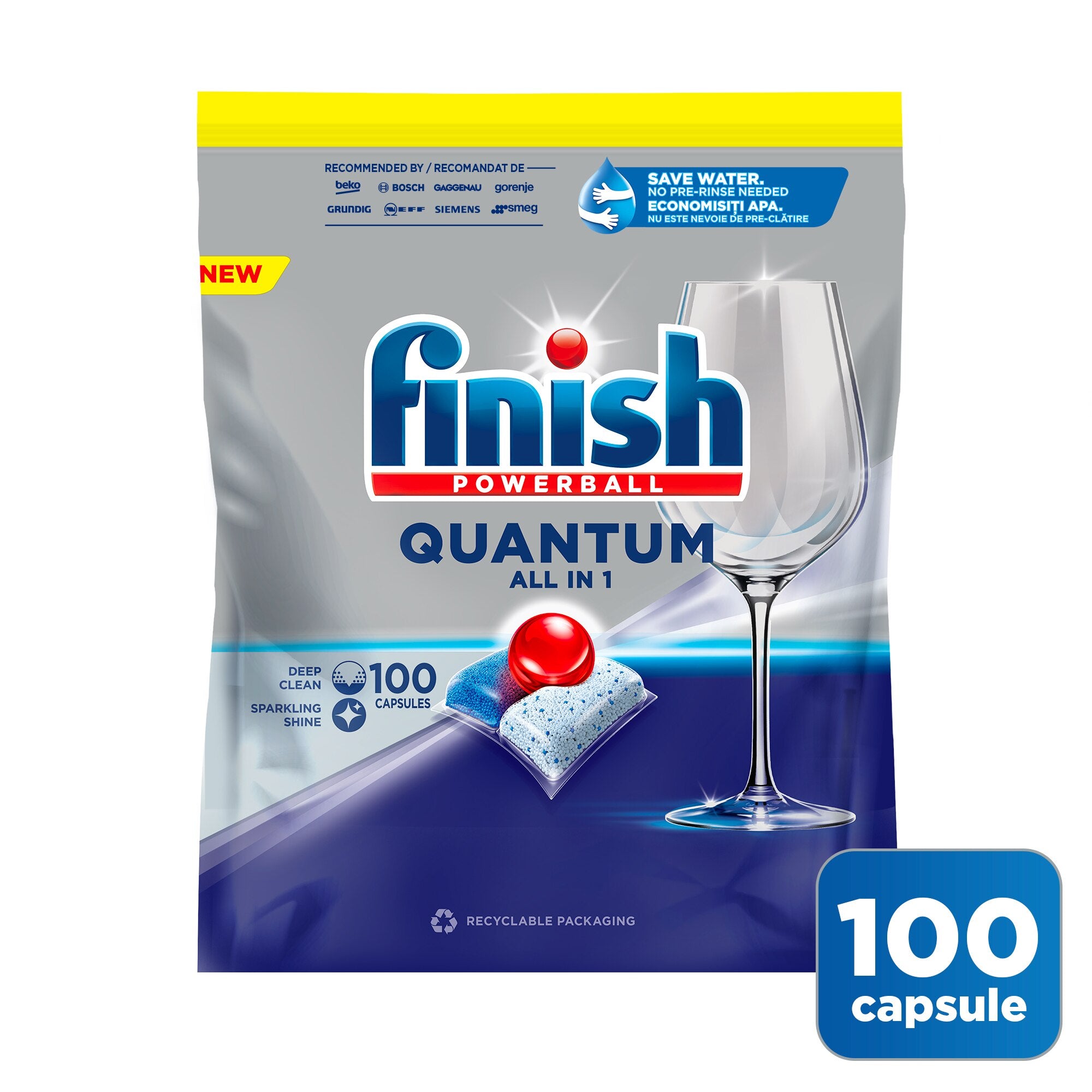 Finish Quantum Detergent pentru masina de spalat vase, 100 spalari