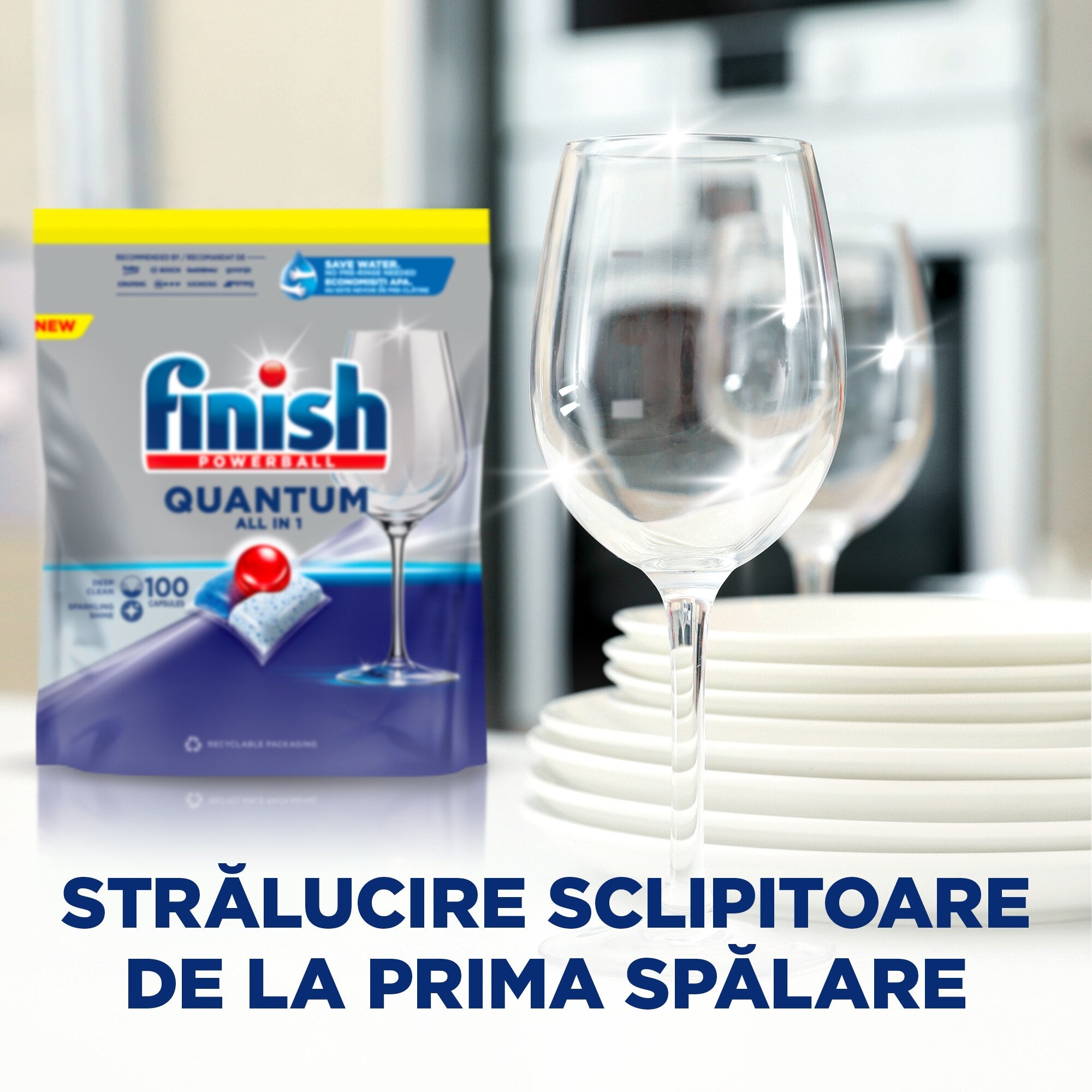 Finish Quantum Detergent pentru masina de spalat vase, 100 spalari